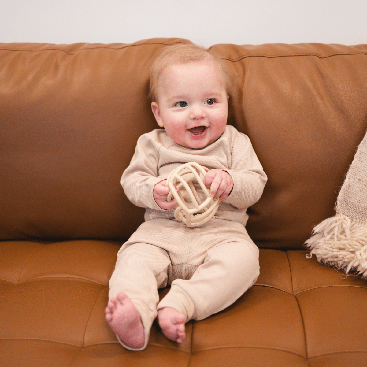 Organic Cotton Lounge Set for Babies + Toddlers | Oatmeal