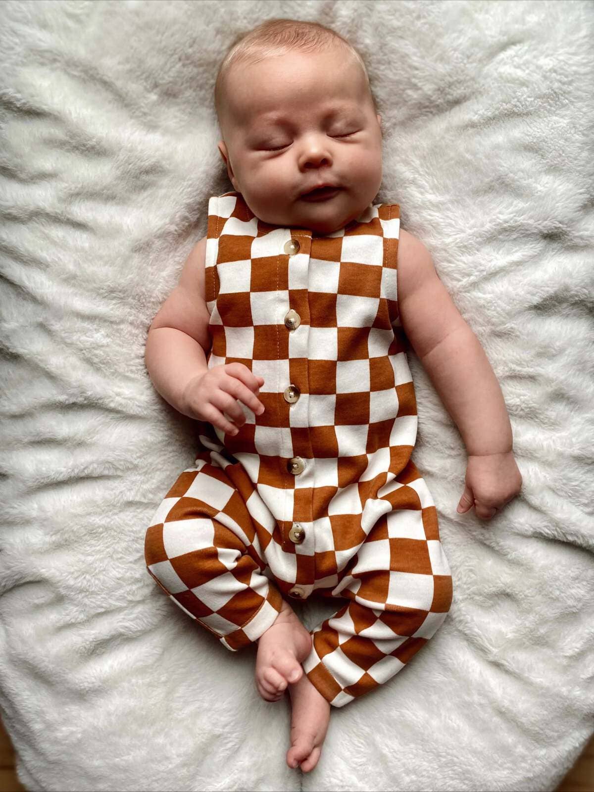 Checkerboard / Organic Bay Jumpsuit