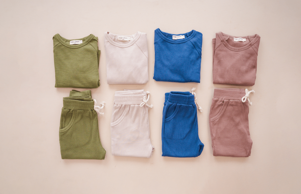 Organic Cotton Lounge Set for Babies + Toddlers | Olive