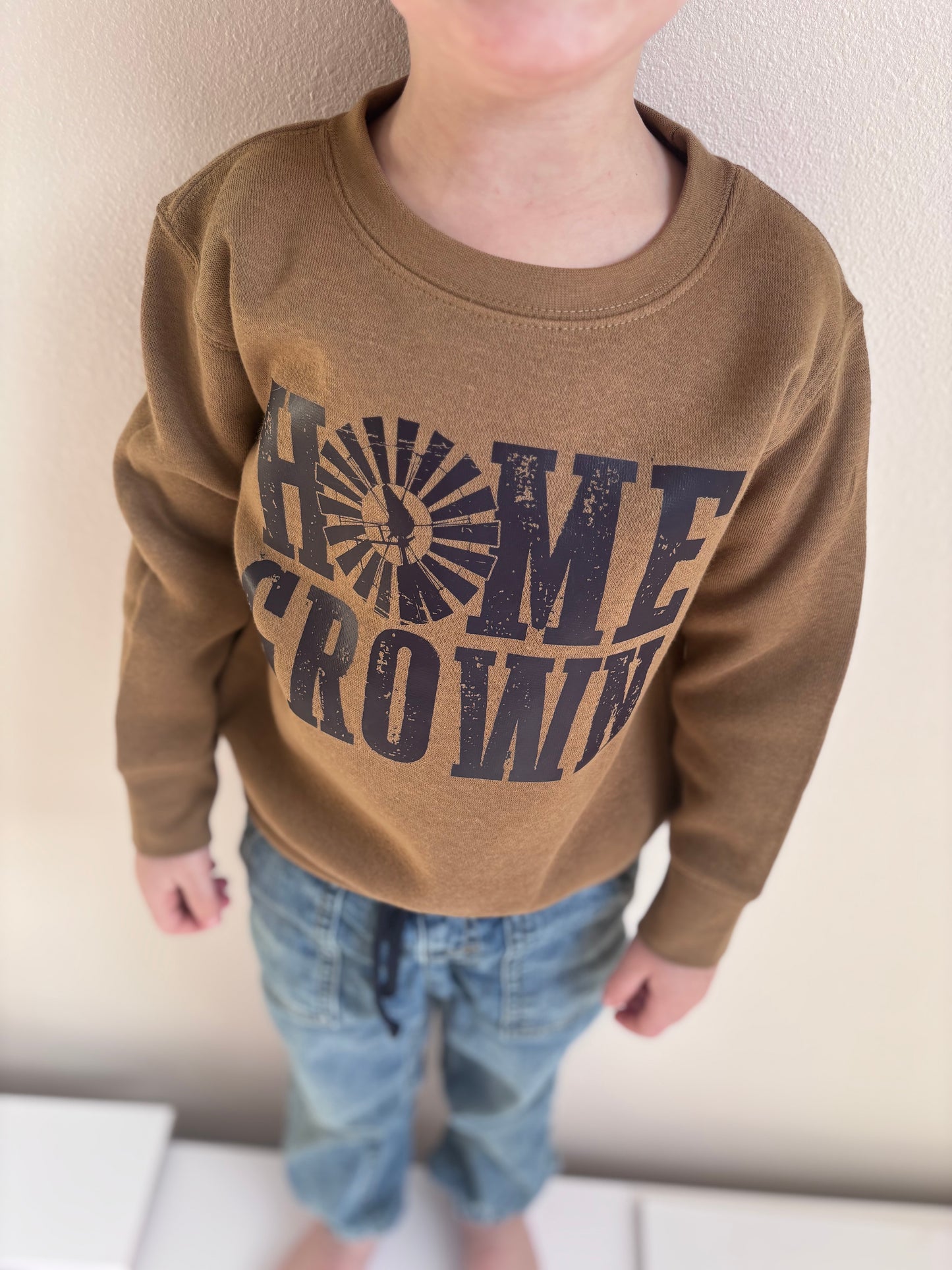 Home Grown Toddler Sweatshirt | COYOTE BROWN