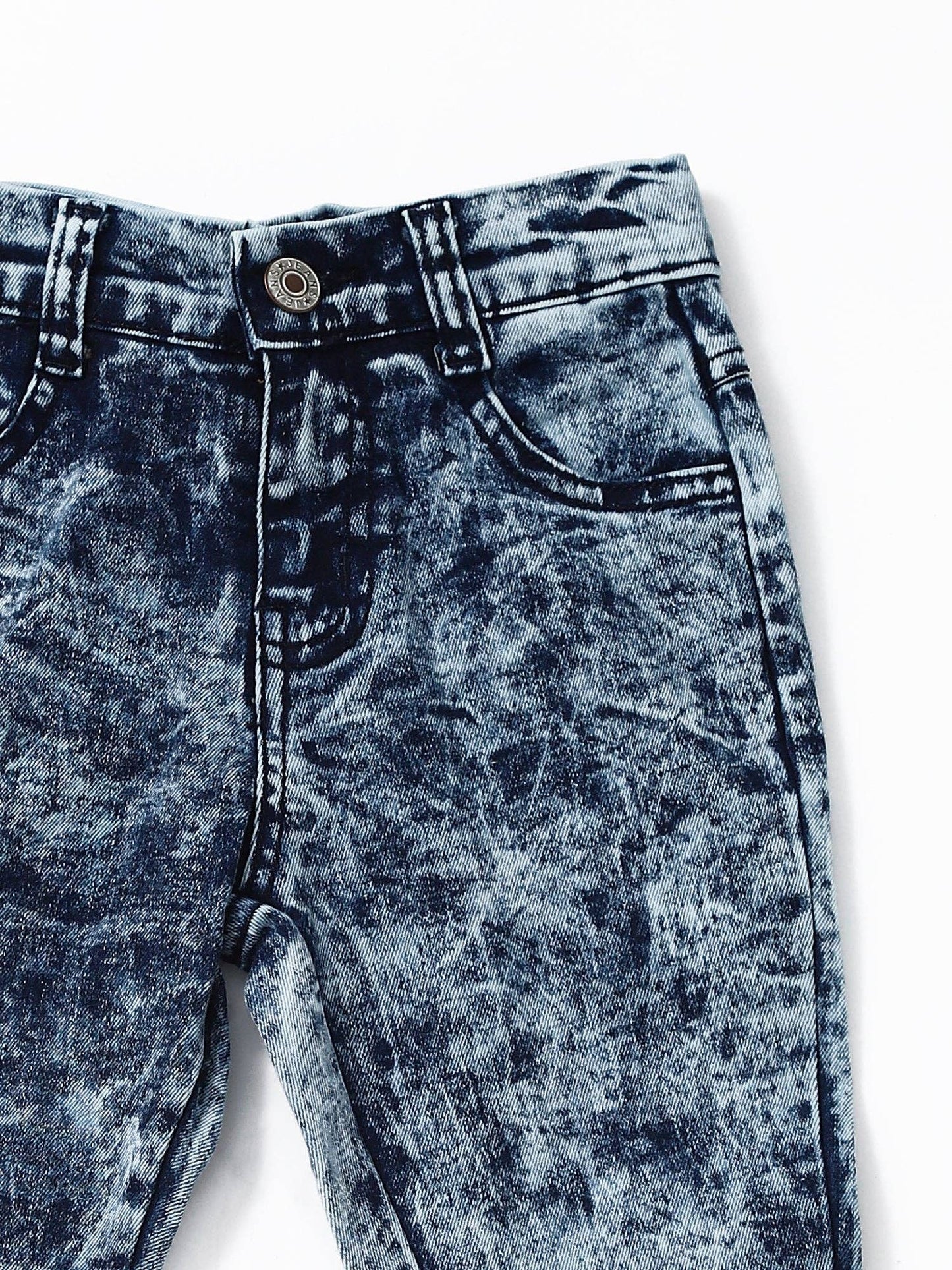 Washed Bell Bottom Jeans