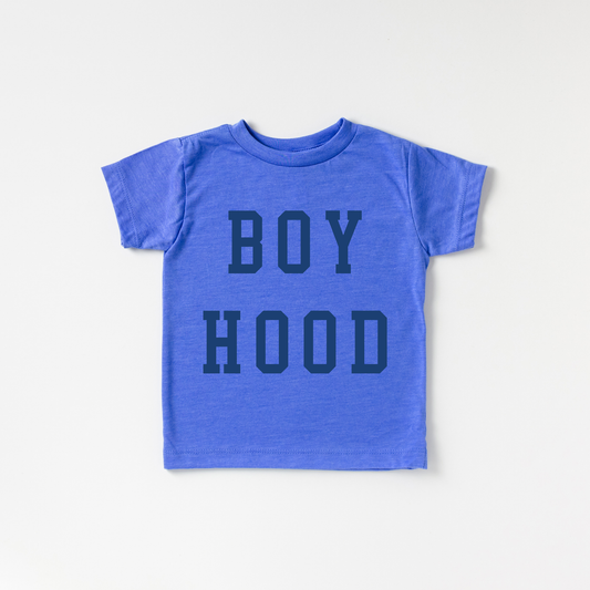Boy Hood Toddler and Youth Shirt Heather Blue