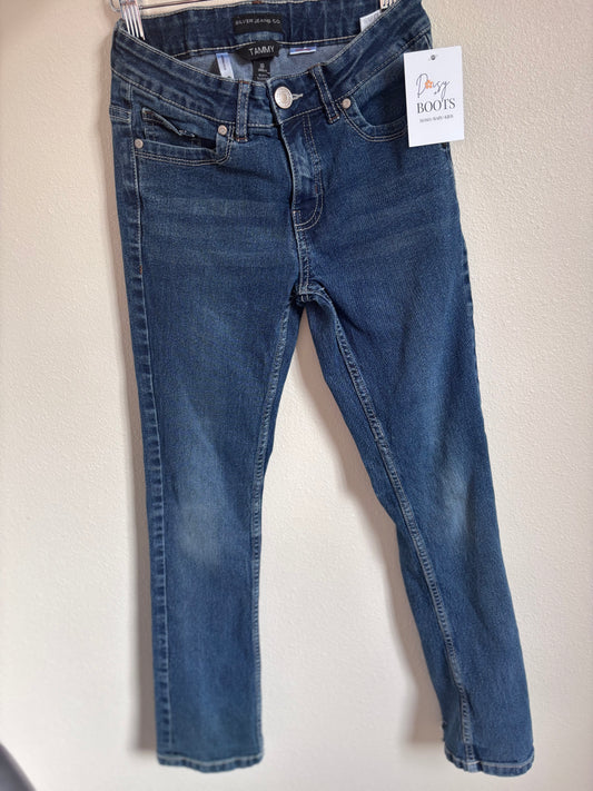 Girls Silver Denim Jeans (Pre-Loved)(10)