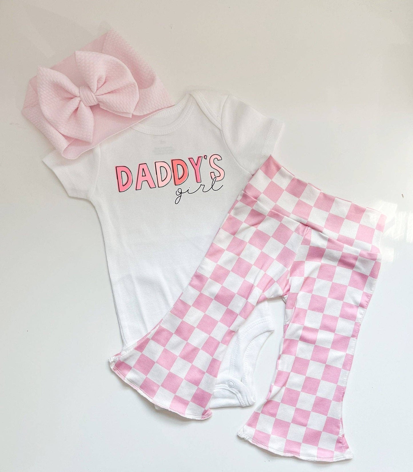 Pink Checker Baby Bells