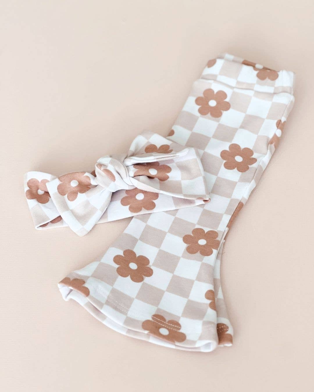 Daisy Checkered Bell Bottoms