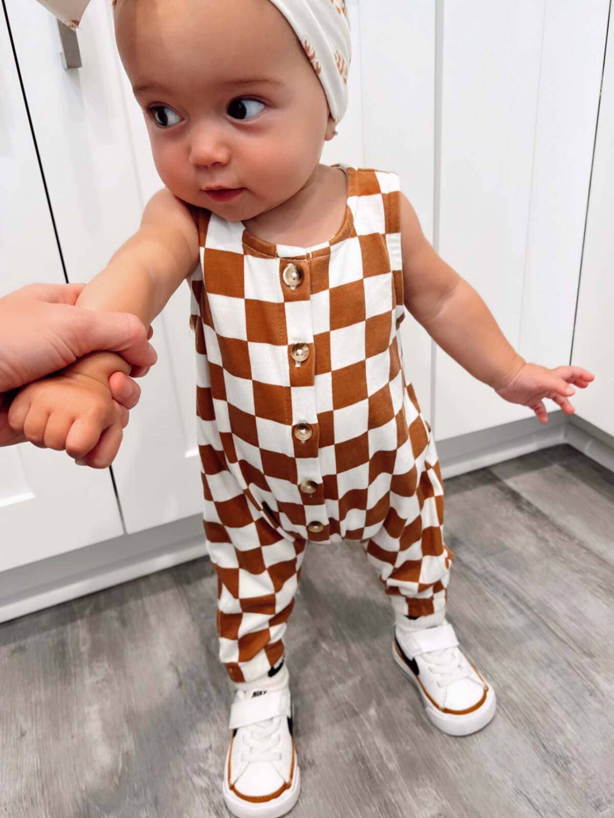 Checkerboard / Organic Bay Jumpsuit