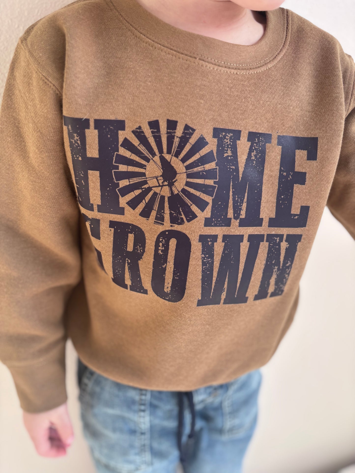 Home Grown Toddler Sweatshirt | COYOTE BROWN