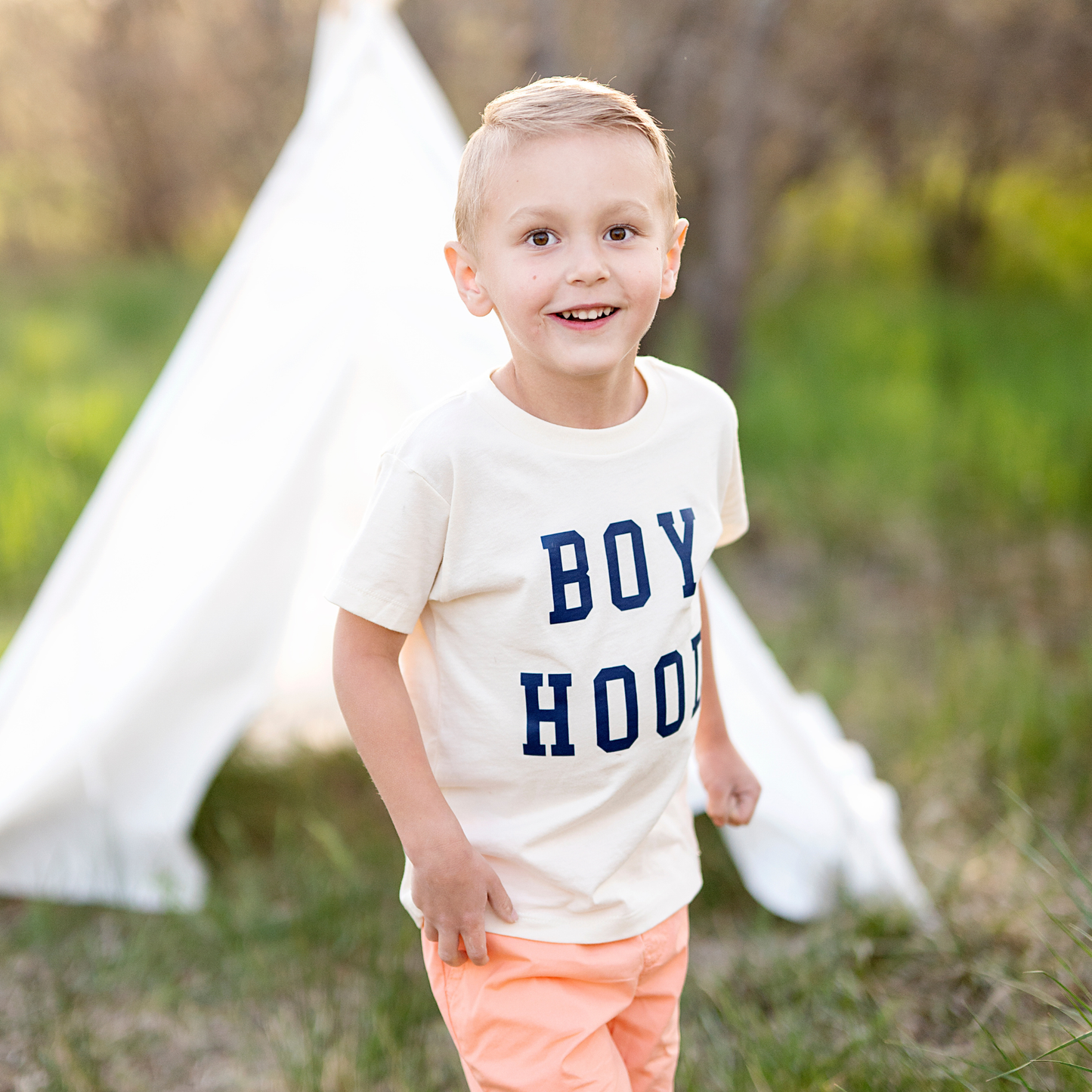 Boy Hood Toddler and Youth Shirt Heather Blue