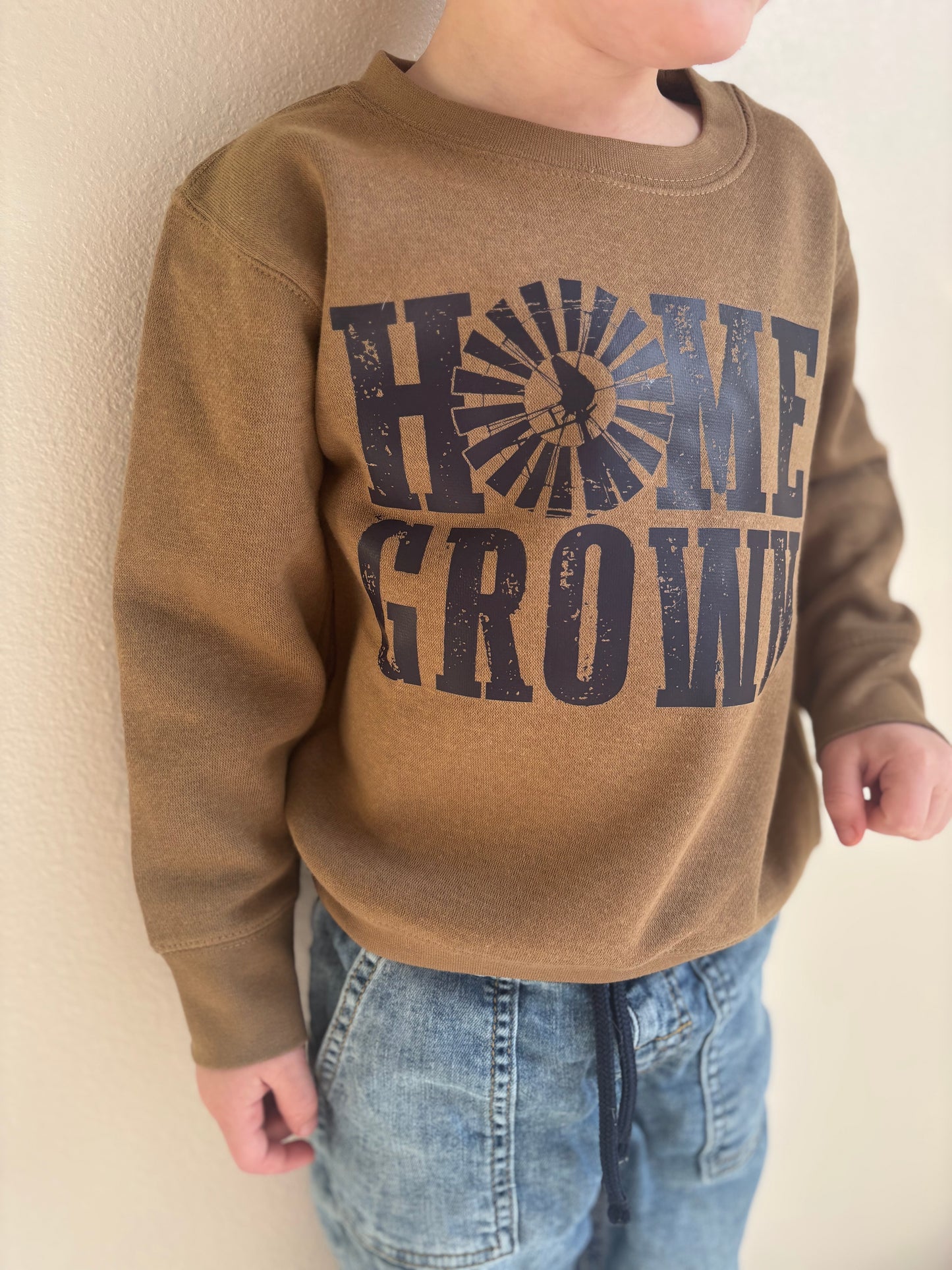Home Grown Toddler Sweatshirt | COYOTE BROWN