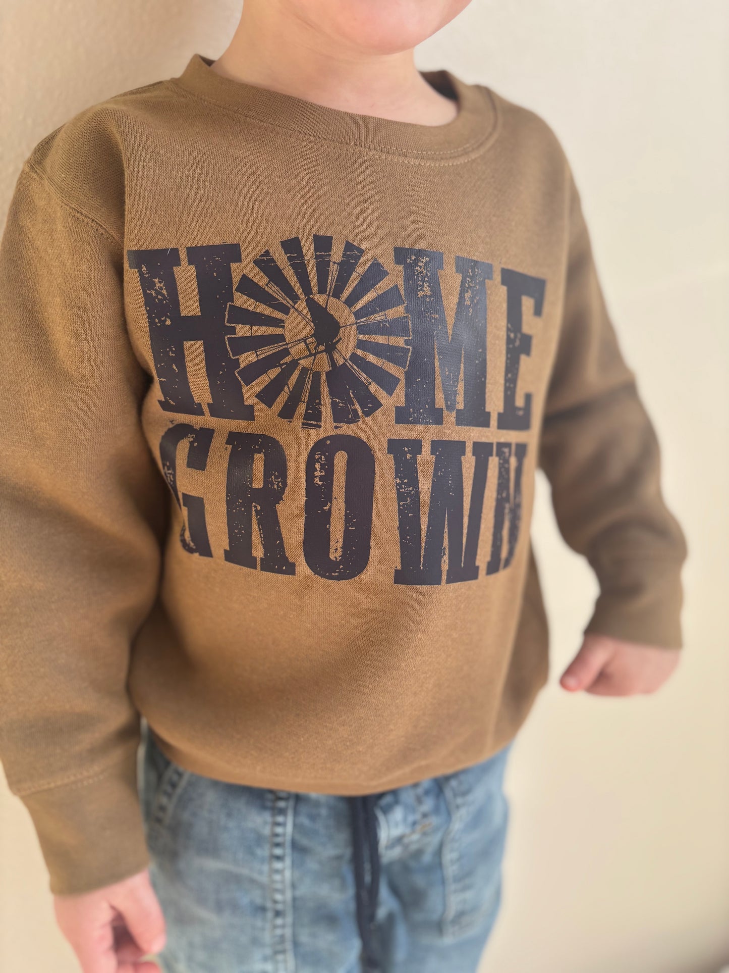 Home Grown Toddler Sweatshirt | COYOTE BROWN