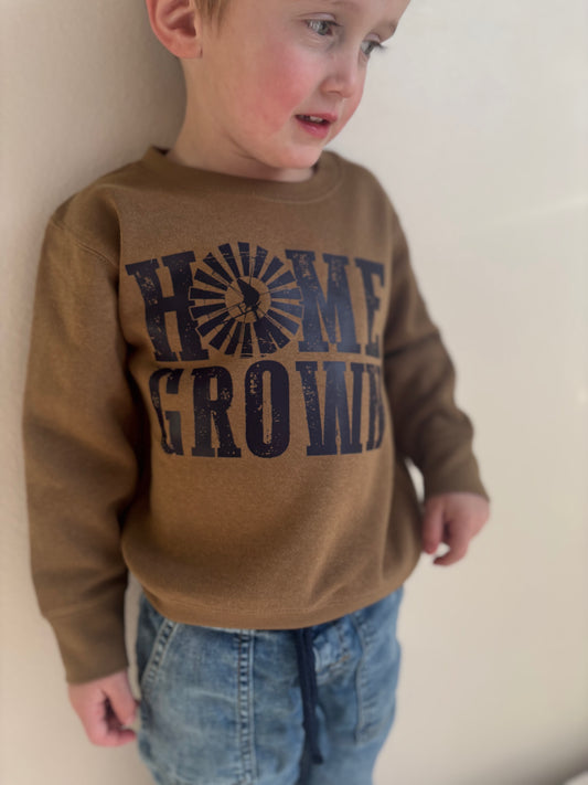 Home Grown Toddler Sweatshirt | COYOTE BROWN
