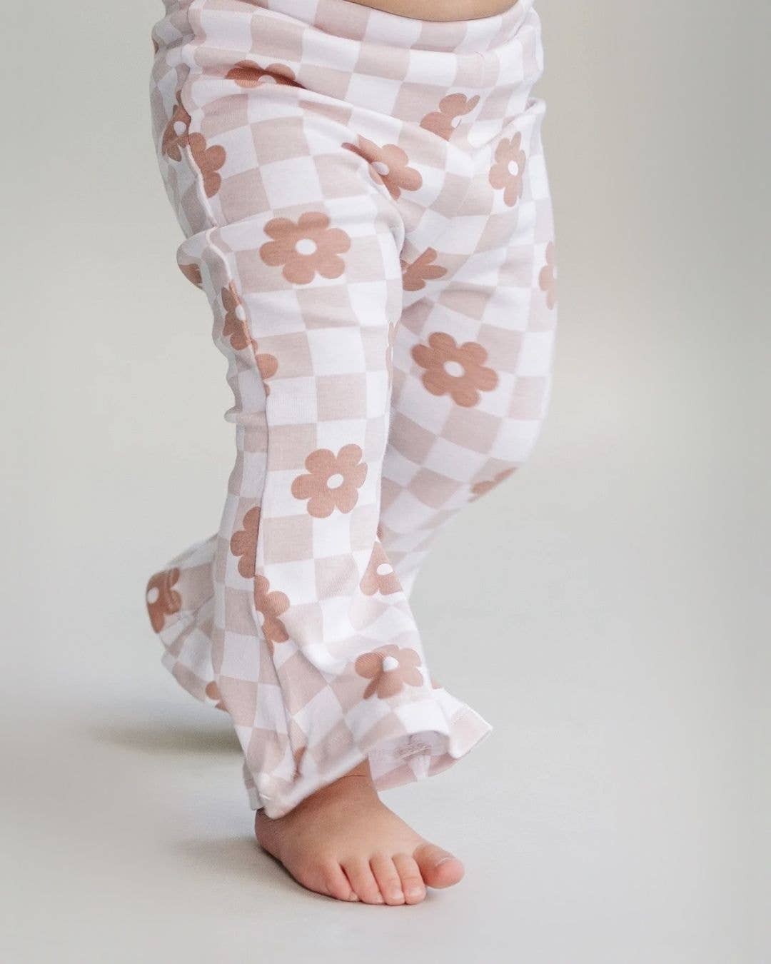 Daisy Checkered Bell Bottoms