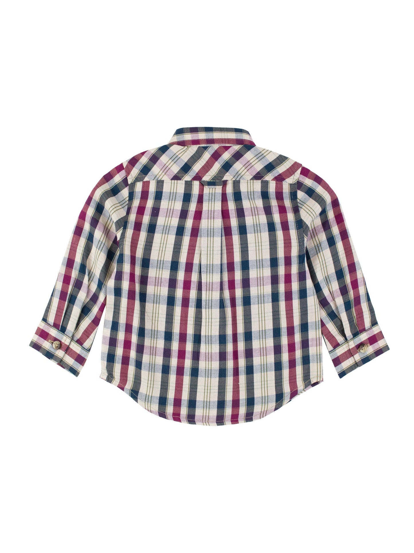 Boys Plaid Long Sleeve Button Down Shirt