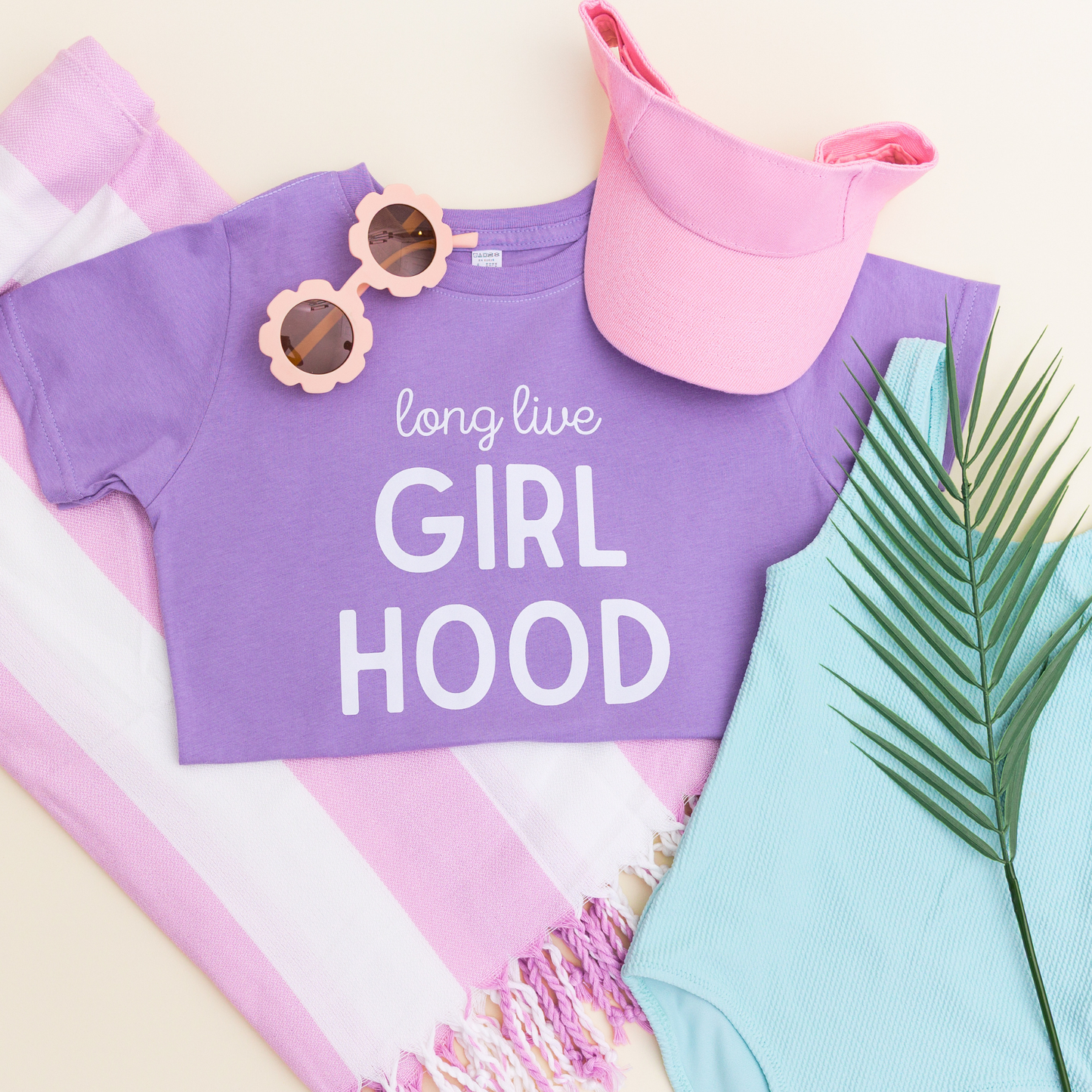 Long Live Girl Hood Beach and Summer Shirt  Kid and Toddler: Pink