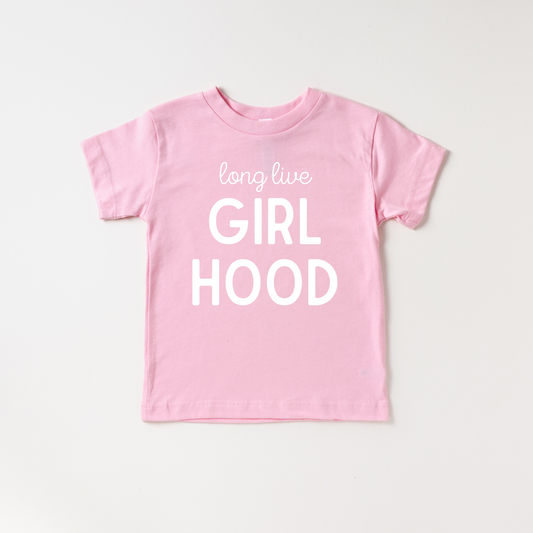 Long Live Girl Hood Beach and Summer Shirt  Kid and Toddler: Pink